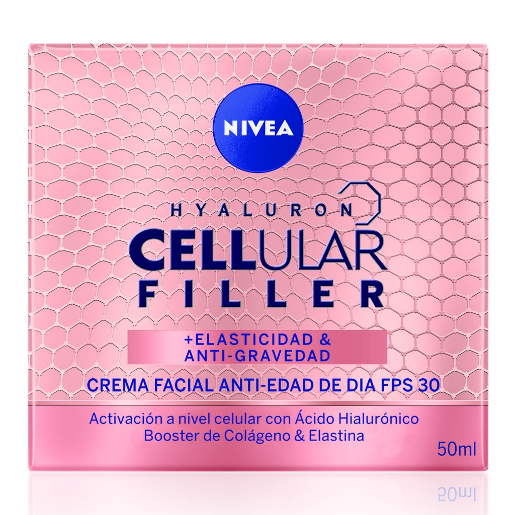 Crema Facial Nivea Hyaluron Cellular Filler Elasticidad +Anti Gravedad de Día FPS 30 50ml Crema Facial Nivea Hyaluron Cellular Filler Elasticidad +Anti Gravedad de Día FPS 30 50ml